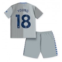 Echipament fotbal Everton Ashley Young #18 Tricou Treilea 2023-24 pentru copii maneca scurta (+ Pantaloni scurti)